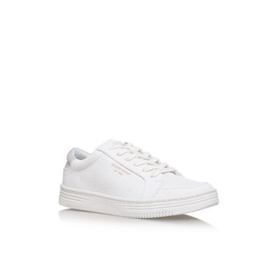 White Valadez flat lace up sneakers